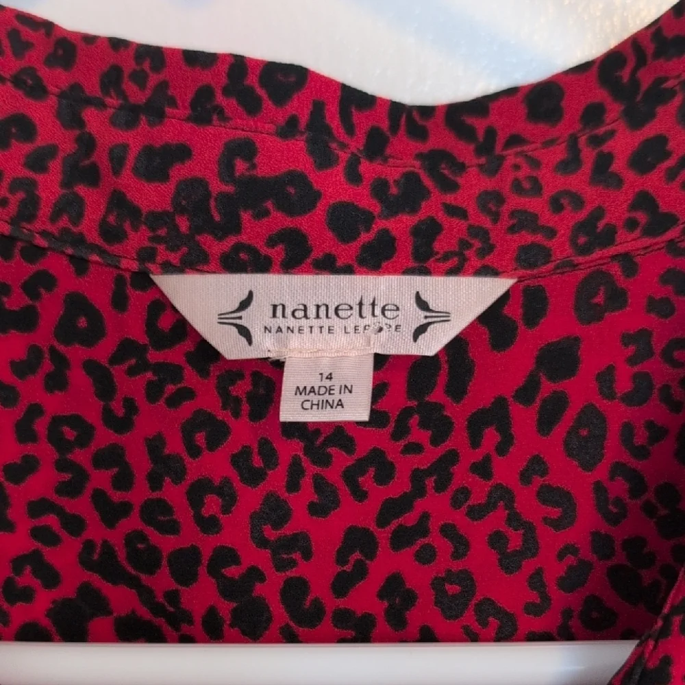 Nannette Red and Black Midi Dress - Picture 3 of 4